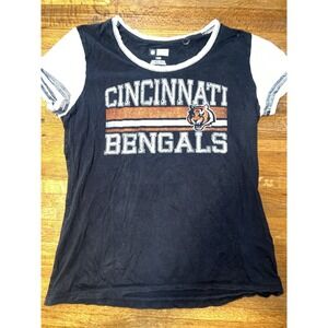 NFL Team Apparel Cincinnati Bengals‎ Womens Large Black T-Shirt